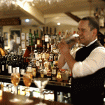 At the wine bar